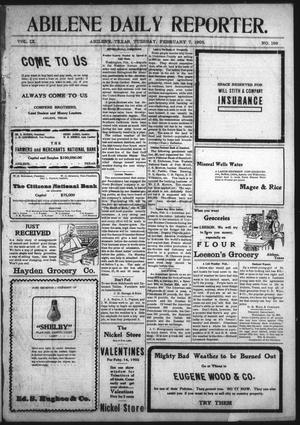 Abilene Daily Reporter. (Abilene, Tex.), Vol. 9, No. 189, Ed. 1 Tuesday, February 7, 1905
