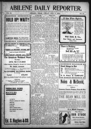 Abilene Daily Reporter. (Abilene, Tex.), Vol. 9, No. 30, Ed. 1 Friday, July 15, 1904