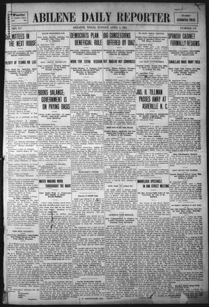Abilene Daily Reporter (Abilene, Tex.), Vol. 15, No. 178, Ed. 1 Sunday, April 2, 1911