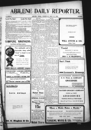 Abilene Daily Reporter. (Abilene, Tex.), Vol. 9, No. 329, Ed. 1 Wednesday, July 19, 1905