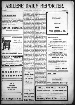 Abilene Daily Reporter. (Abilene, Tex.), Vol. 9, No. 313, Ed. 1 Saturday, July 1, 1905