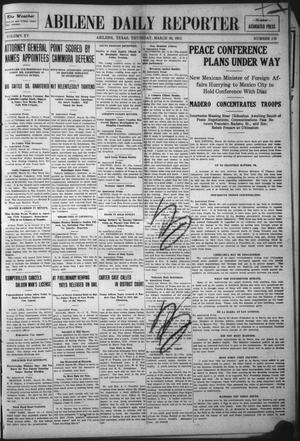 Abilene Daily Reporter (Abilene, Tex.), Vol. 15, No. 176, Ed. 1 Thursday, March 30, 1911