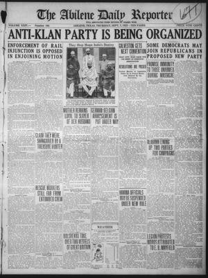 The Abilene Daily Reporter (Abilene, Tex.), Vol. 24, No. 103, Ed. 1 Thursday, September 7, 1922