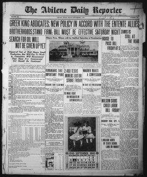 The Abilene Daily Reporter (Abilene, Tex.), Vol. 20, No. 143, Ed. 1 Friday, September 1, 1916