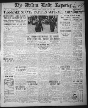 The Abilene Daily Reporter (Abilene, Tex.), Vol. 33, No. 215, Ed. 1 Friday, August 13, 1920