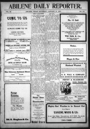 Abilene Daily Reporter. (Abilene, Tex.), Vol. 9, No. 170, Ed. 1 Saturday, January 21, 1905