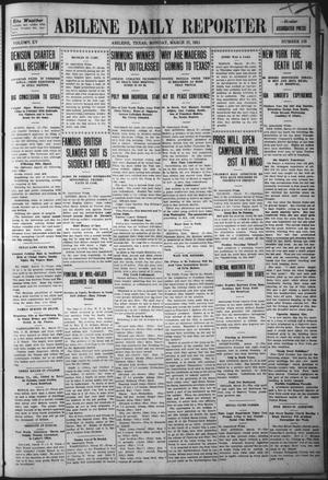 Abilene Daily Reporter (Abilene, Tex.), Vol. 15, No. 173, Ed. 1 Monday, March 27, 1911