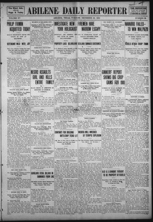 Abilene Daily Reporter (Abilene, Tex.), Vol. 15, No. 89, Ed. 1 Tuesday, December 20, 1910