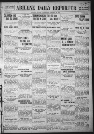 Abilene Daily Reporter (Abilene, Tex.), Vol. 15, No. 120, Ed. 1 Wednesday, January 25, 1911