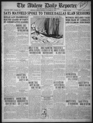 The Abilene Daily Reporter (Abilene, Tex.), Vol. 24, No. 141, Ed. 1 Monday, October 23, 1922