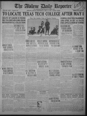 The Abilene Daily Reporter (Abilene, Tex.), Vol. 24, No. 233, Ed. 1 Wednesday, February 14, 1923