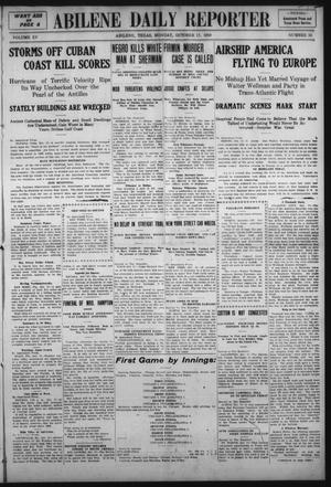 Abilene Daily Reporter (Abilene, Tex.), Vol. 15, No. 33, Ed. 1 Monday, October 17, 1910