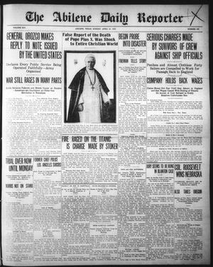 The Abilene Daily Reporter (Abilene, Tex.), Vol. 14, No. 196, Ed. 1 Sunday, April 21, 1912