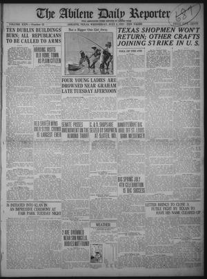 The Abilene Daily Reporter (Abilene, Tex.), Vol. 24, No. 52, Ed. 1 Wednesday, July 5, 1922