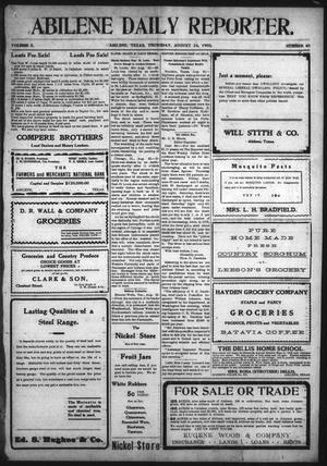 Abilene Daily Reporter. (Abilene, Tex.), Vol. 10, No. 40, Ed. 1 Thursday, August 24, 1905