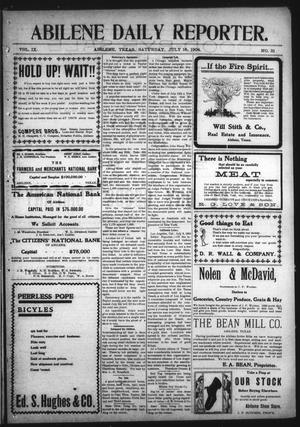 Abilene Daily Reporter. (Abilene, Tex.), Vol. 9, No. 31, Ed. 1 Saturday, July 16, 1904