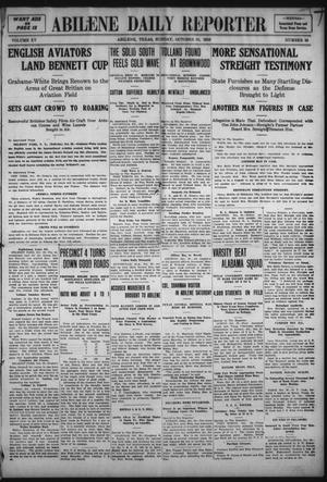 Abilene Daily Reporter (Abilene, Tex.), Vol. 15, No. 45, Ed. 1 Sunday, October 30, 1910
