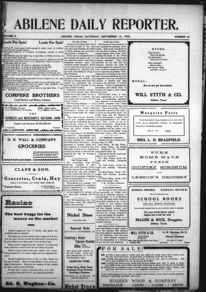 Abilene Daily Reporter. (Abilene, Tex.), Vol. 10, No. 63, Ed. 1 Saturday, September 16, 1905