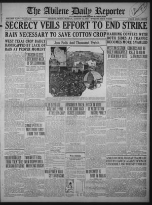 The Abilene Daily Reporter (Abilene, Tex.), Vol. 24, No. 83, Ed. 1 Sunday, August 13, 1922