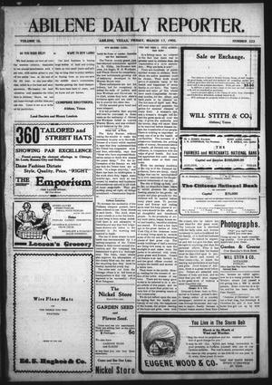 Abilene Daily Reporter. (Abilene, Tex.), Vol. 9, No. 222, Ed. 1 Friday, March 17, 1905