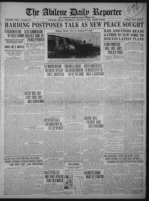 Primary view of object titled 'The Abilene Daily Reporter (Abilene, Tex.), Vol. 24, No. 86, Ed. 1 Thursday, August 17, 1922'.