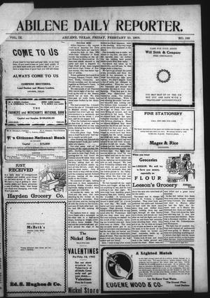 Abilene Daily Reporter. (Abilene, Tex.), Vol. 9, No. 192, Ed. 1 Friday, February 10, 1905