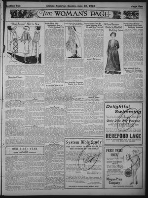 Primary view of object titled 'The Abilene Daily Reporter (Abilene, Tex.), Vol. 1, No. 7, Ed. 2 Sunday, June 18, 1922'.