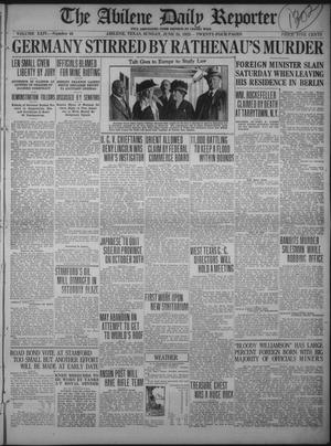 The Abilene Daily Reporter (Abilene, Tex.), Vol. 24, No. 46, Ed. 1 Sunday, June 25, 1922