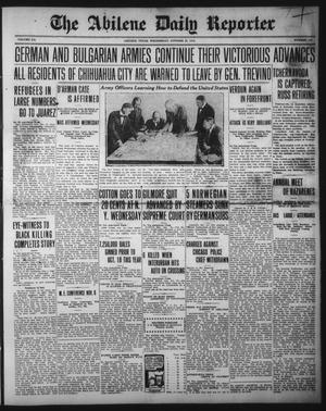 The Abilene Daily Reporter (Abilene, Tex.), Vol. 20, No. 189, Ed. 1 Wednesday, October 25, 1916