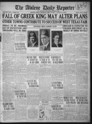 The Abilene Daily Reporter (Abilene, Tex.), Vol. 24, No. 121, Ed. 1 Thursday, September 28, 1922