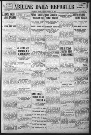Abilene Daily Reporter (Abilene, Tex.), Vol. 15, No. 159, Ed. 1 Friday, March 10, 1911