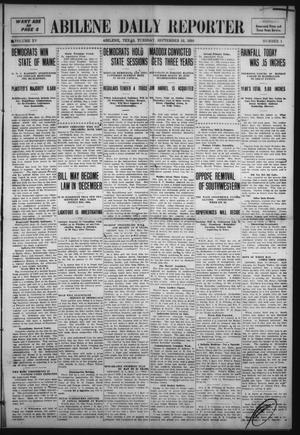 Abilene Daily Reporter (Abilene, Tex.), Vol. 15, No. 1, Ed. 1 Tuesday, September 13, 1910