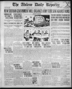 The Abilene Daily Reporter (Abilene, Tex.), Vol. 21, No. 98, Ed. 1 Thursday, July 11, 1918