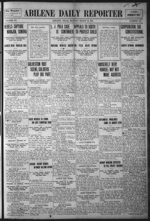Abilene Daily Reporter (Abilene, Tex.), Vol. 15, No. 161, Ed. 1 Monday, March 13, 1911