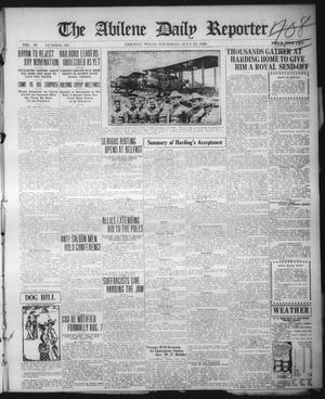 The Abilene Daily Reporter (Abilene, Tex.), Vol. 33, No. 195, Ed. 1 Thursday, July 22, 1920