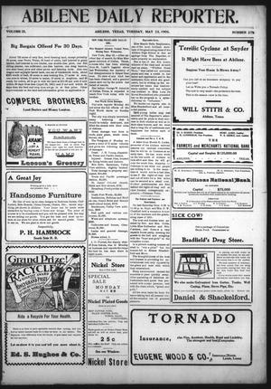 Abilene Daily Reporter. (Abilene, Tex.), Vol. 9, No. 279, Ed. 1 Tuesday, May 23, 1905