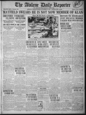 Primary view of object titled 'The Abilene Daily Reporter (Abilene, Tex.), Vol. 24, No. 140, Ed. 1 Sunday, October 22, 1922'.