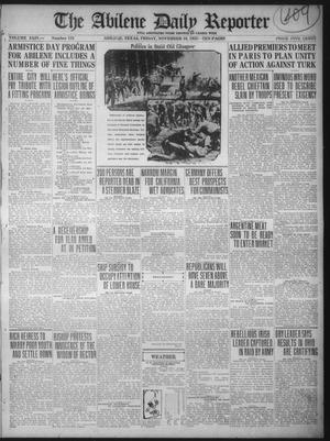 The Abilene Daily Reporter (Abilene, Tex.), Vol. 24, No. 155, Ed. 1 Friday, November 10, 1922