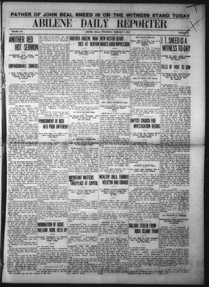 Abilene Daily Reporter (Abilene, Tex.), Vol. 16, No. 136, Ed. 1 Wednesday, February 7, 1912