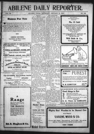 Abilene Daily Reporter. (Abilene, Tex.), Vol. 9, No. 162, Ed. 1 Thursday, January 12, 1905