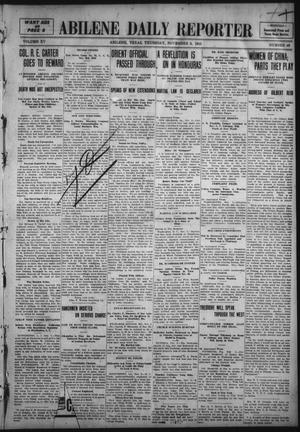Abilene Daily Reporter (Abilene, Tex.), Vol. 15, No. 49, Ed. 1 Thursday, November 3, 1910