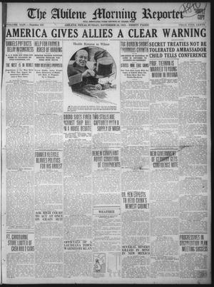 Primary view of object titled 'The Abilene Daily Reporter (Abilene, Tex.), Vol. 24, No. 167, Ed. 1 Sunday, November 26, 1922'.