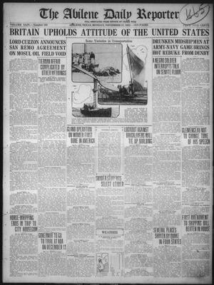 The Abilene Daily Reporter (Abilene, Tex.), Vol. 24, No. 168, Ed. 1 Monday, November 27, 1922
