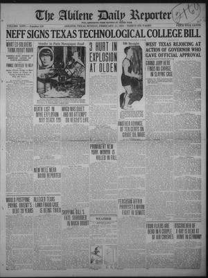 The Abilene Daily Reporter (Abilene, Tex.), Vol. 24, No. 230, Ed. 1 Sunday, February 11, 1923