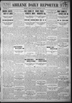 Abilene Daily Reporter (Abilene, Tex.), Vol. 15, No. 137, Ed. 1 Tuesday, February 14, 1911