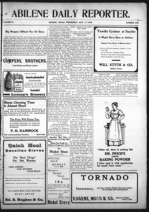 Abilene Daily Reporter. (Abilene, Tex.), Vol. 9, No. 274, Ed. 1 Wednesday, May 17, 1905