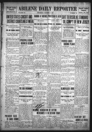 Abilene Daily Reporter (Abilene, Tex.), Vol. 12, No. 62, Ed. 1 Thursday, October 3, 1907