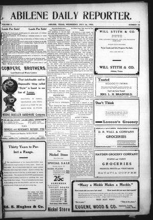 Abilene Daily Reporter. (Abilene, Tex.), Vol. 10, No. 22, Ed. 1 Wednesday, July 26, 1905