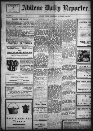 Abilene Daily Reporter. (Abilene, Tex.), Vol. 10, No. 124, Ed. 1 Wednesday, November 15, 1905