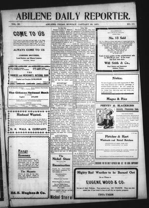 Abilene Daily Reporter. (Abilene, Tex.), Vol. 9, No. 171, Ed. 1 Monday, January 23, 1905